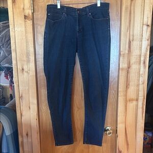 Eileen Fisher Dark Blue Skinny Jeans Size 12 ORGANIC COTTON